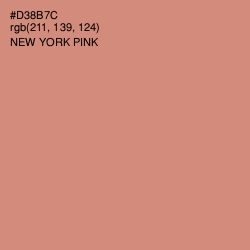 #D38B7C - New York Pink Color Image